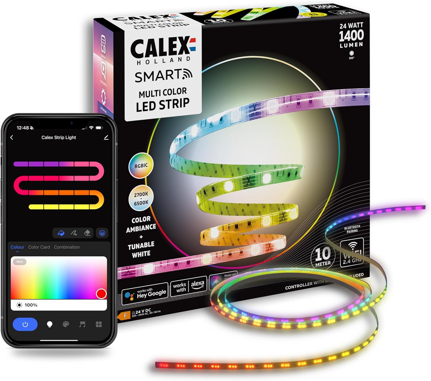 Calex Striscia LED Smart 10m RGBIC Flessibile - immagine 2