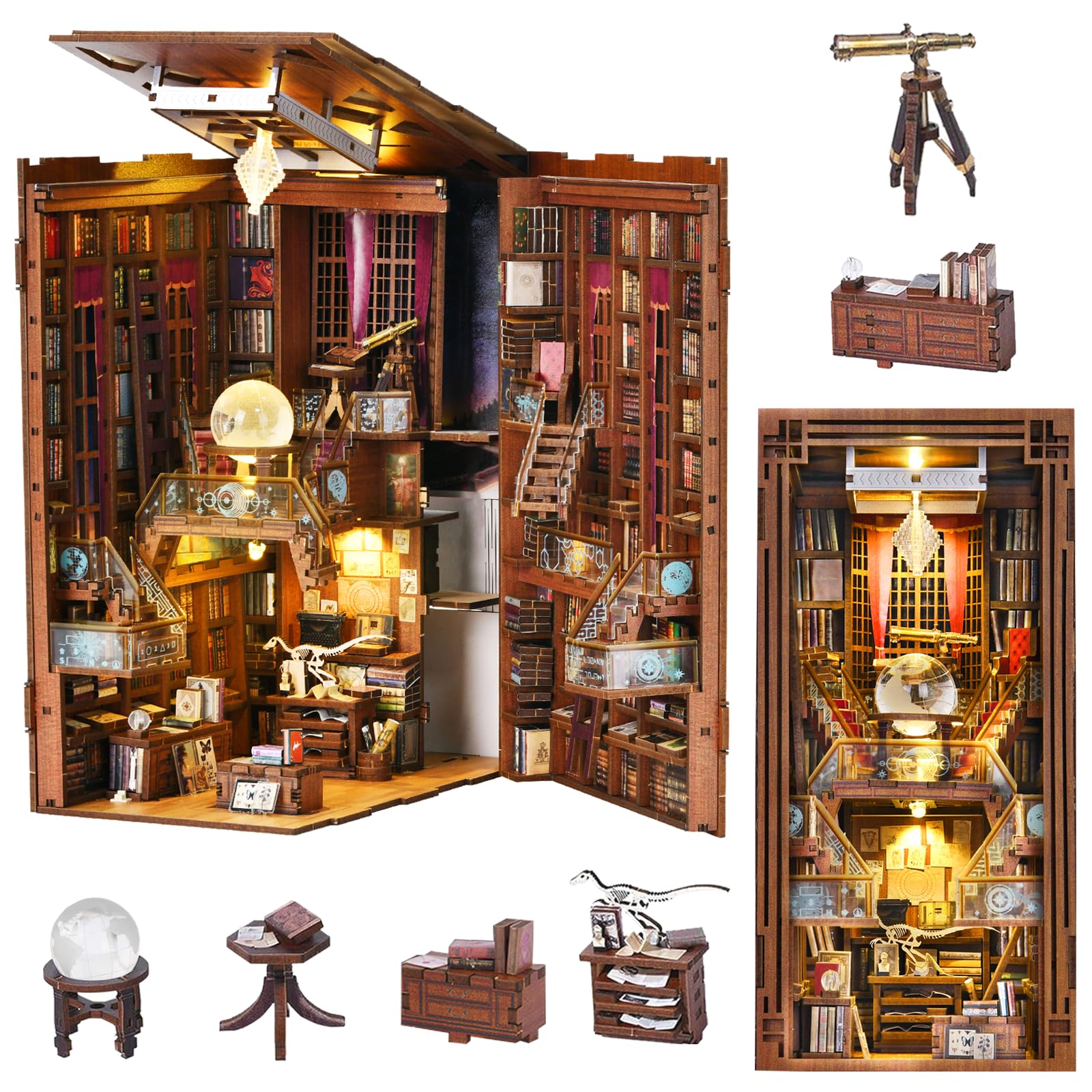 MiniCity Book Nook Kit - Casa delle Bambole 3D in Legno