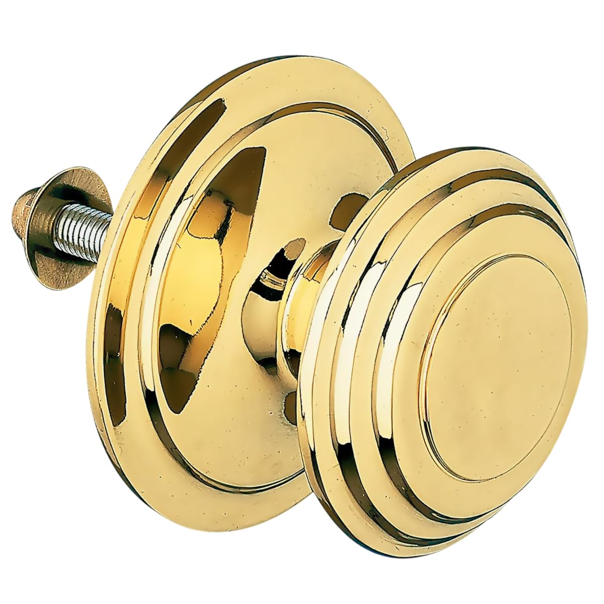Amig - Pomello per Porta in Ottone Massiccio Ø76mm, Oro