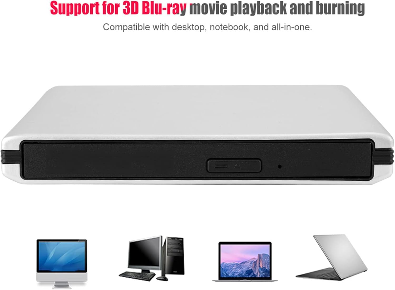 Masterizzatore Blu Ray DVD CD Esterno USB3.0 - immagine 6