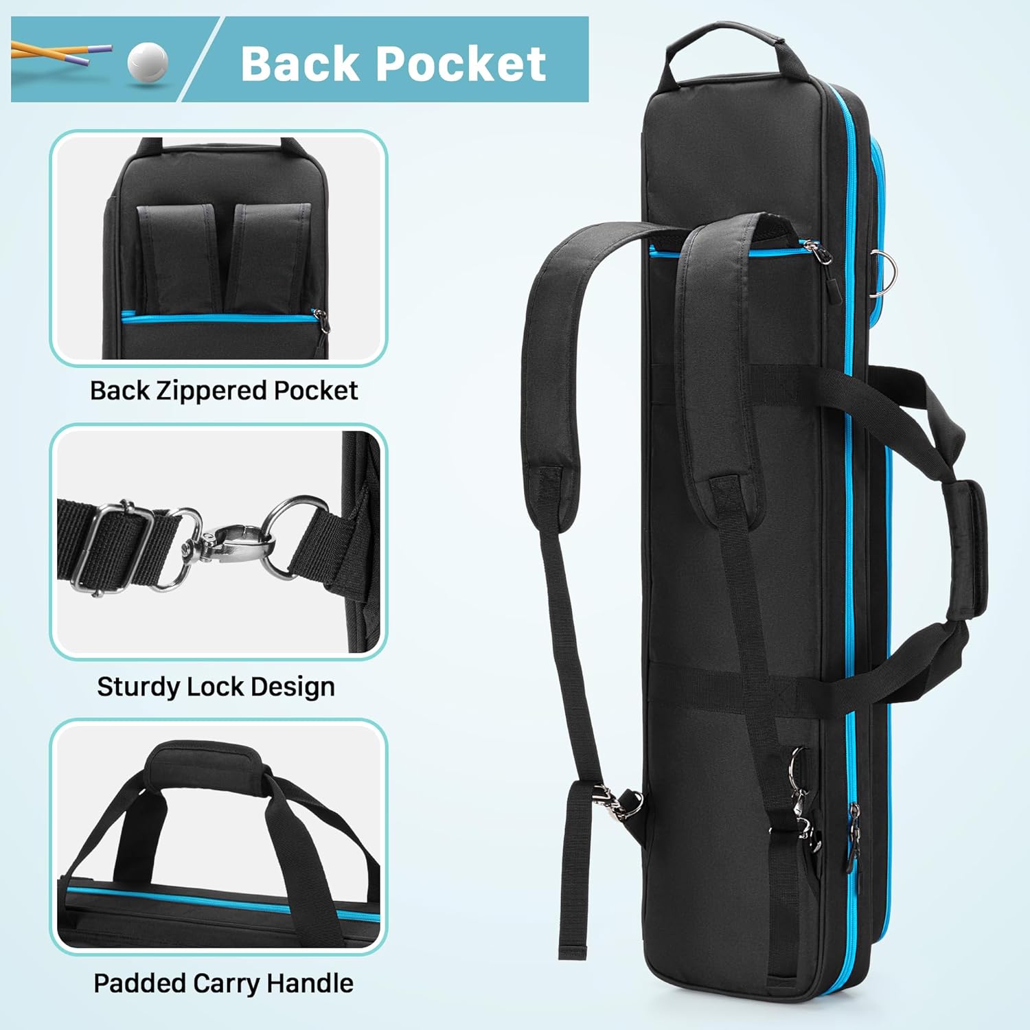 Goburos Custodia per Stecche da Biliardo 4x4 - immagine 4