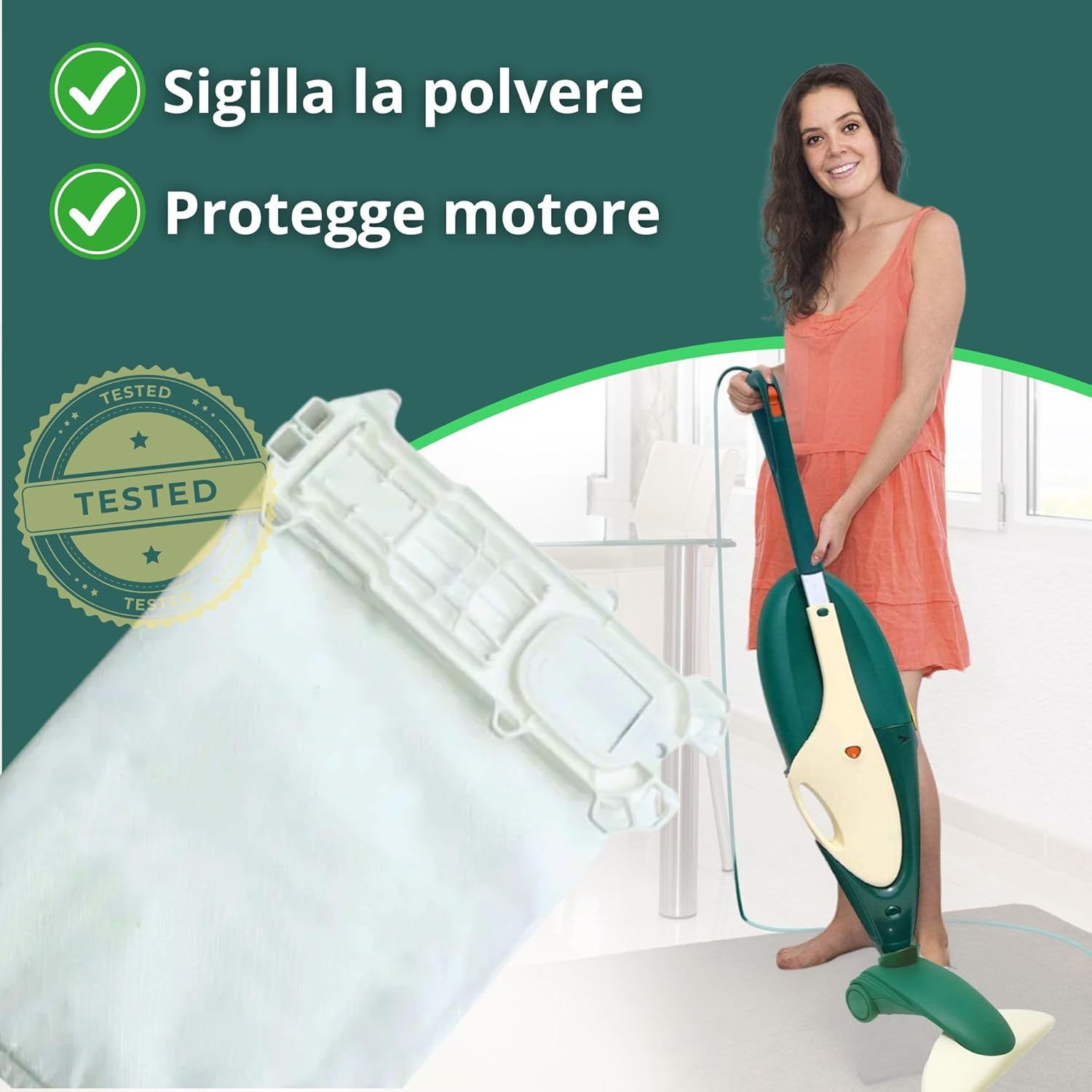 Namai - Set 12 Sacchetti Microfibra per Folletto VK135/136 - immagine 6