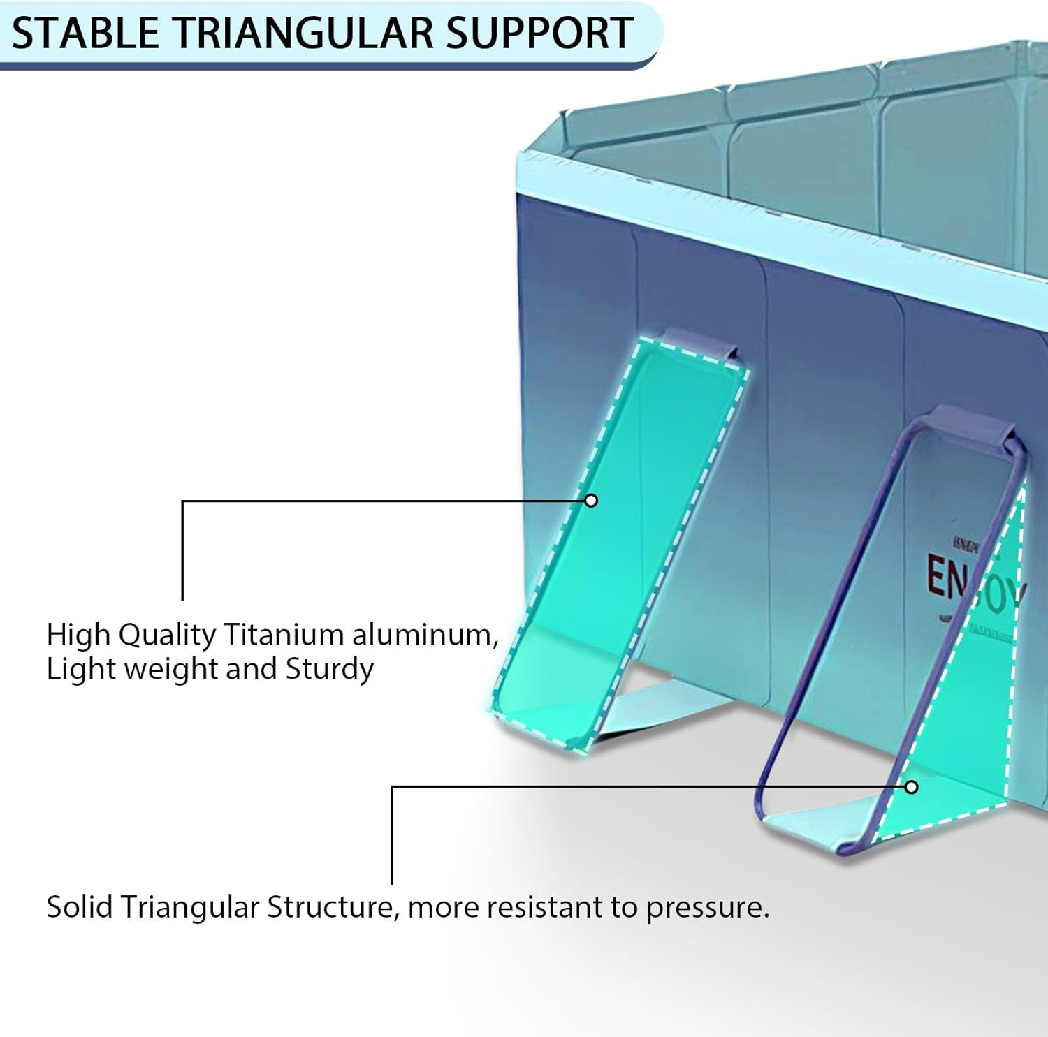Piscina Pieghevole Rigida Fuori Terra 2.6m - immagine 3