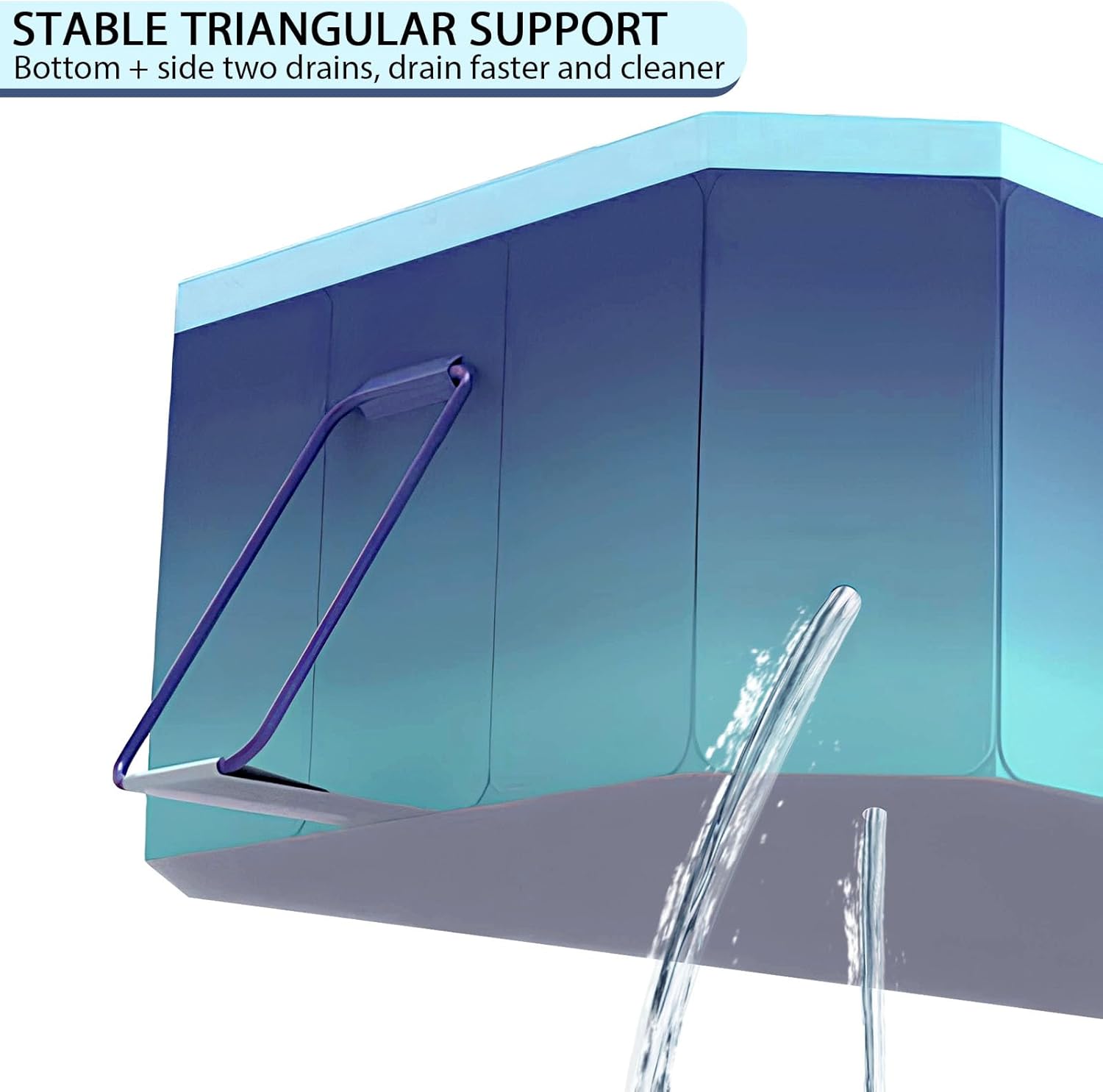 Piscina Pieghevole Rigida Fuori Terra 2.6m - immagine 6