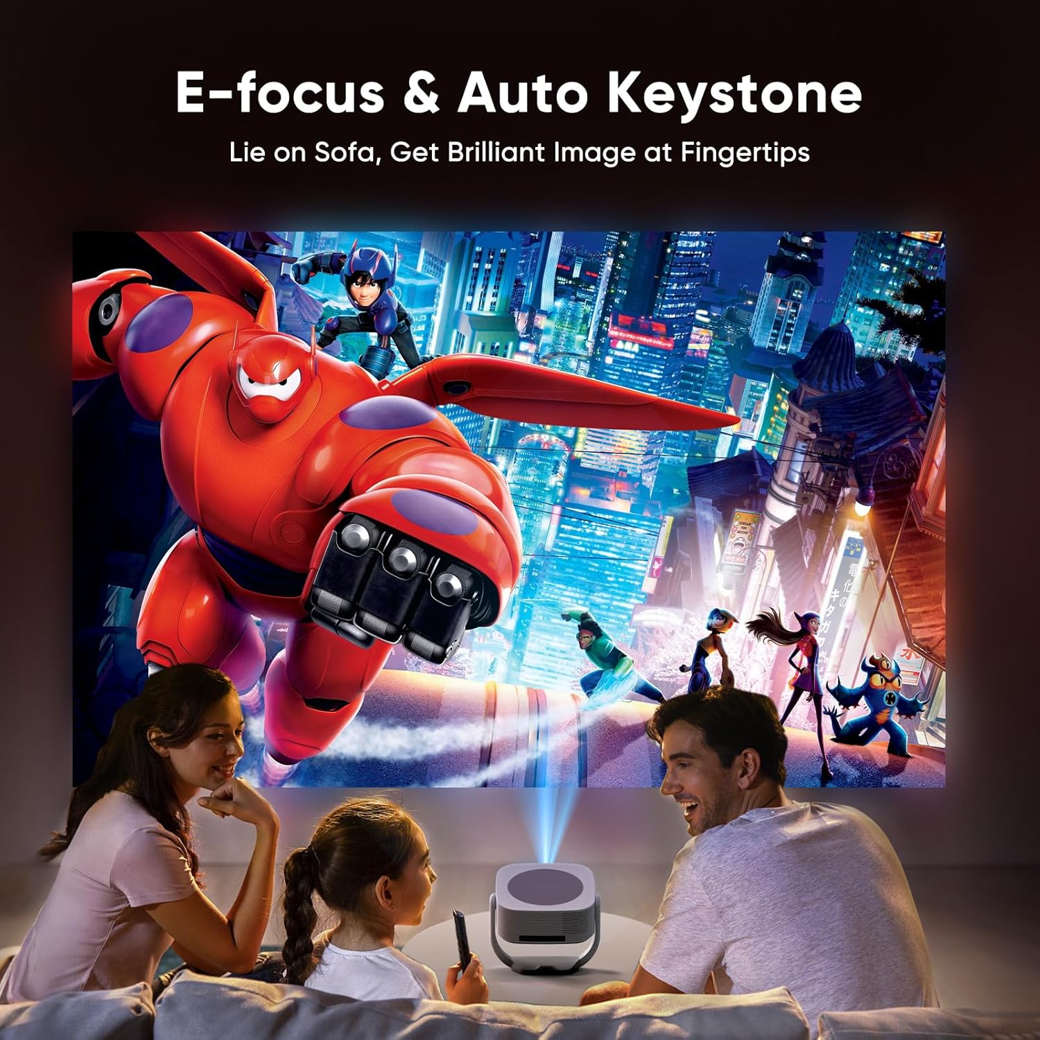 Mini Proiettore Portatile Native 1080P con App Integrata - immagine 5