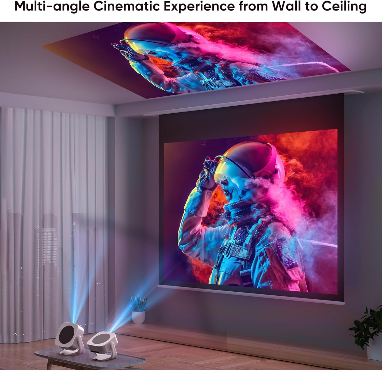 Mini Proiettore Portatile Native 1080P con App Integrata - immagine 7