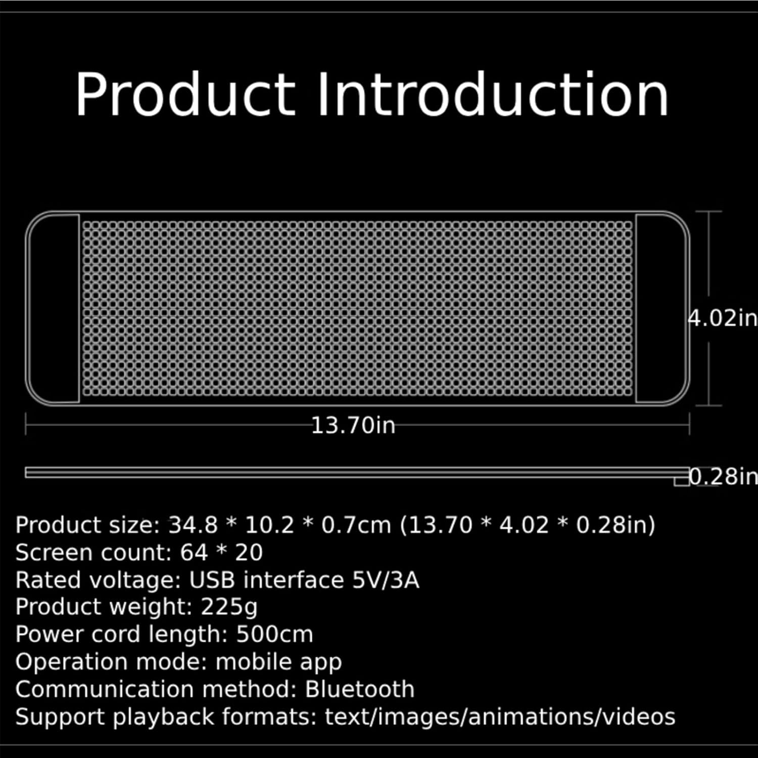 Jeffergarden Insegna LED Programmabile RGB - immagine 3