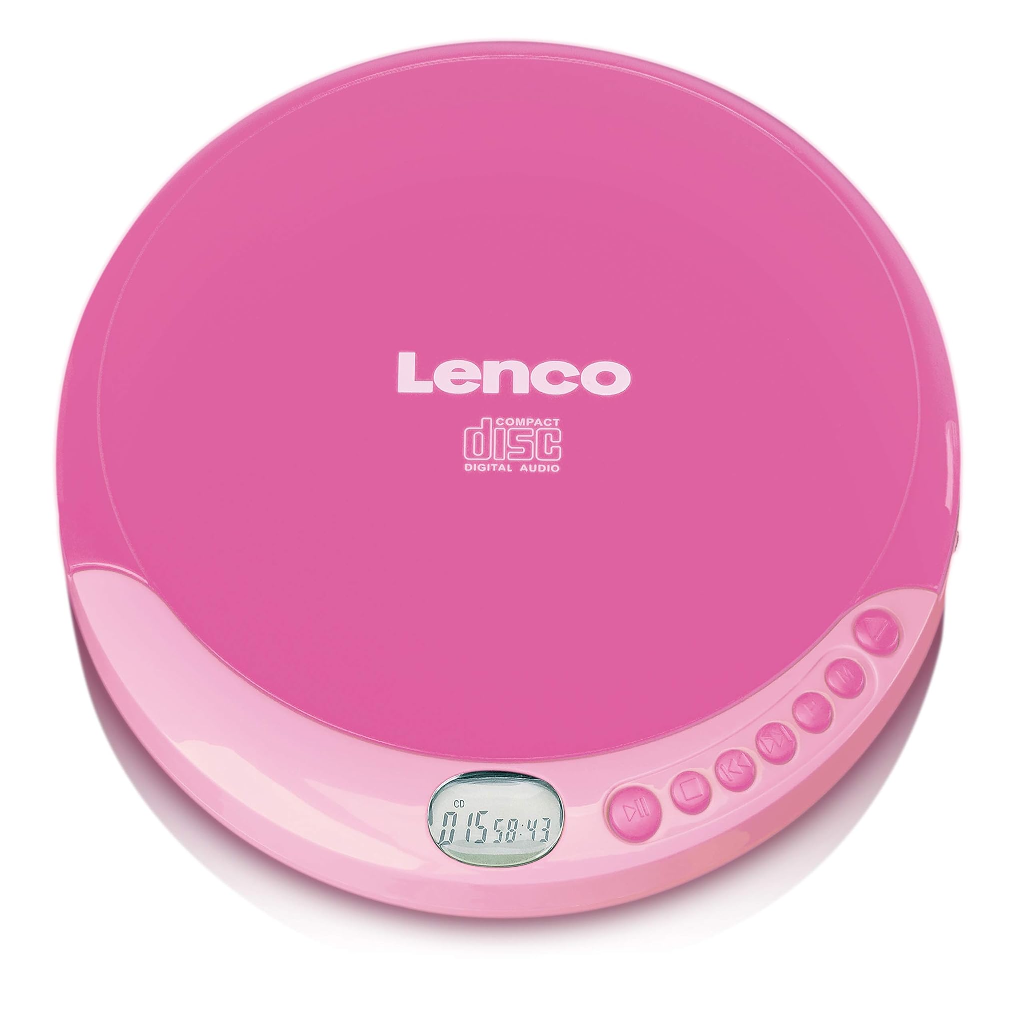 Lenco CD-011PK - Lettore CD Portatile, Rosa