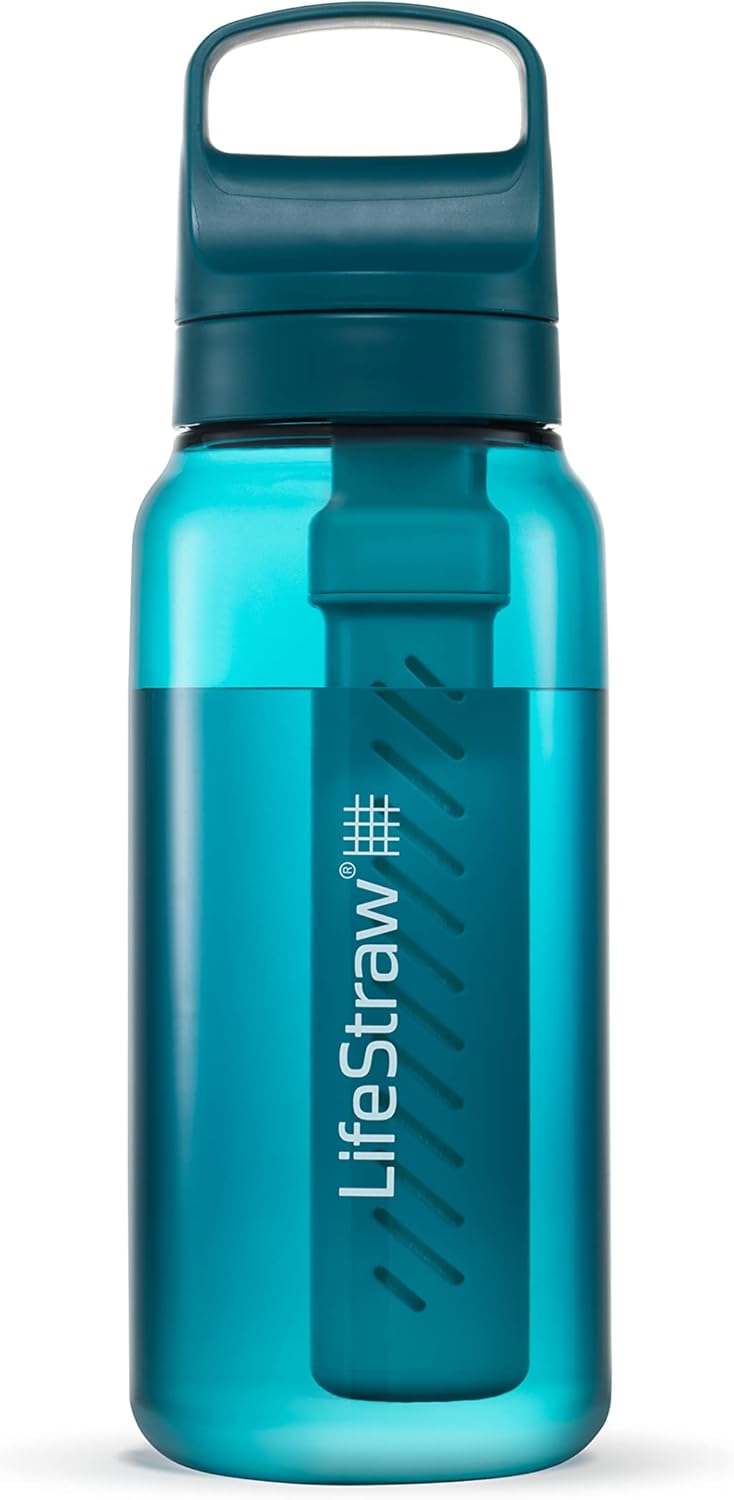Lifestraw Go Series - Borraccia con Filtro Acqua 1l, Laguna Teal