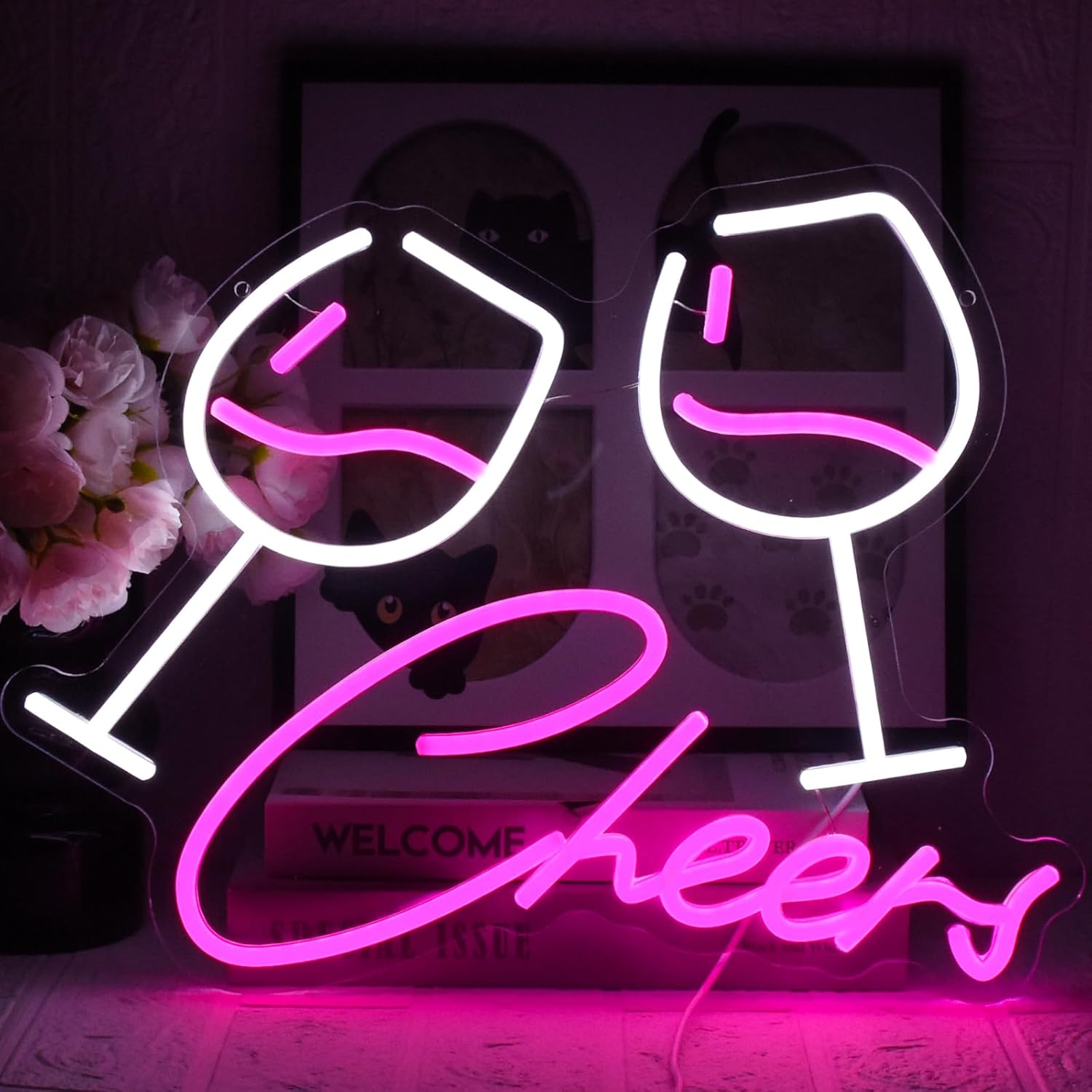 Uexnkj-y Luci al Neon Bar Cheers USB con Interruttore - immagine 1