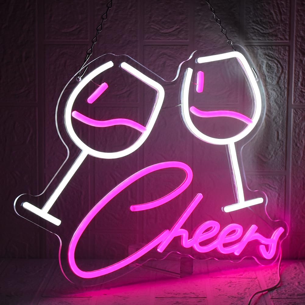 Uexnkj-y Luci al Neon Bar Cheers USB con Interruttore - immagine 4