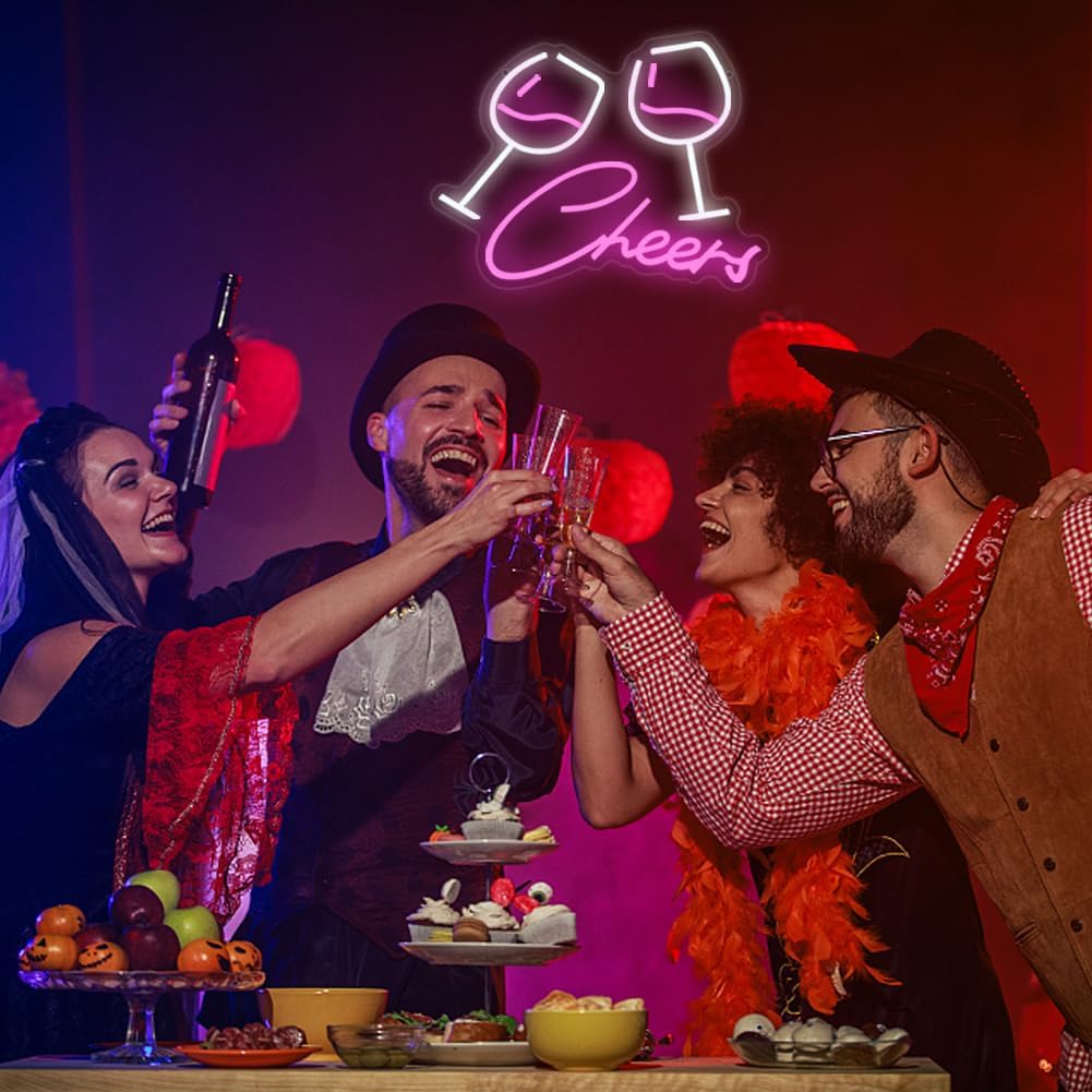 Uexnkj-y Luci al Neon Bar Cheers USB con Interruttore - immagine 7