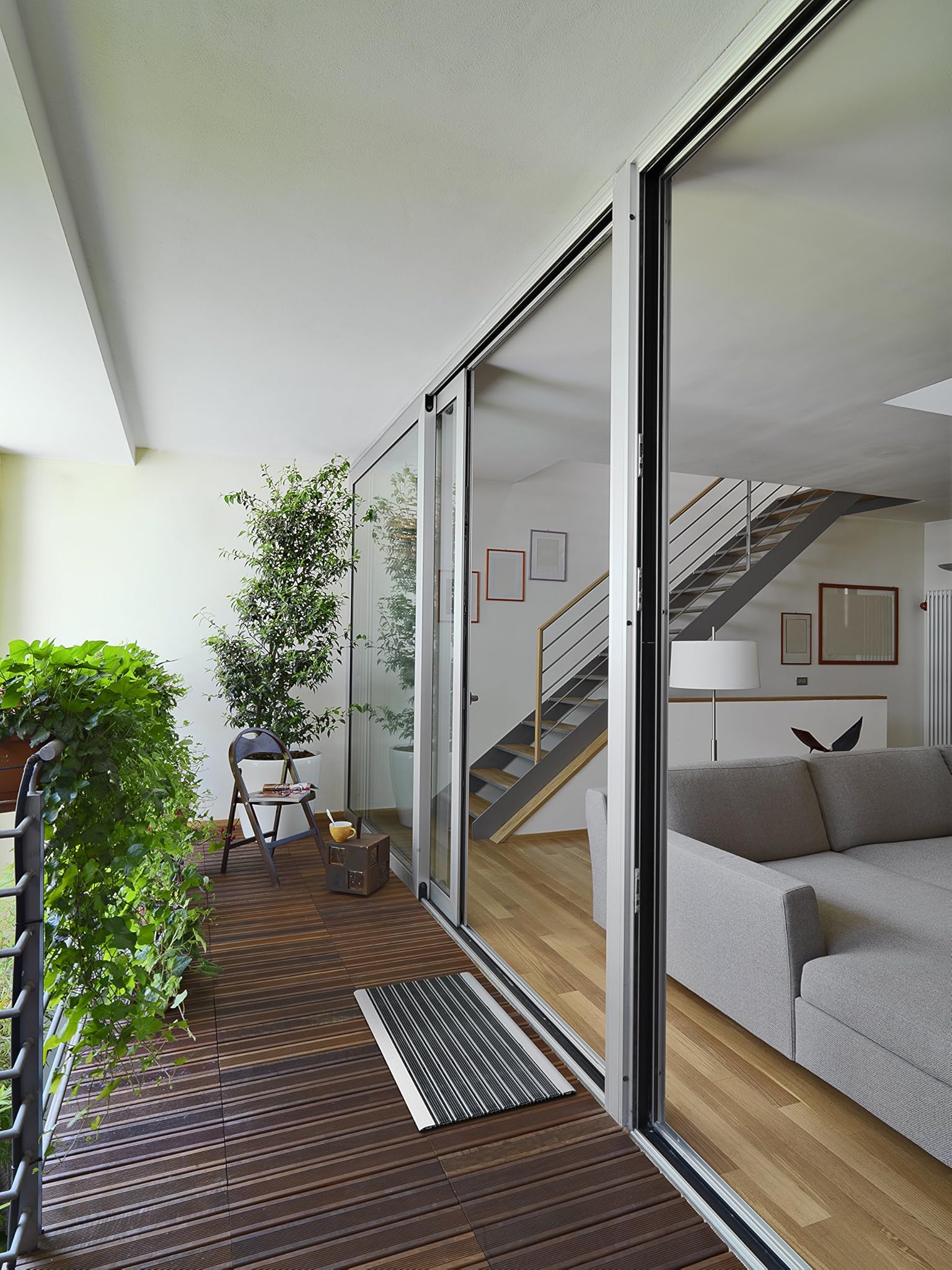 andiamo Esclusivo zerbino in Gomma in Alluminio, Nero, 40 x 60 x 0,8 cm