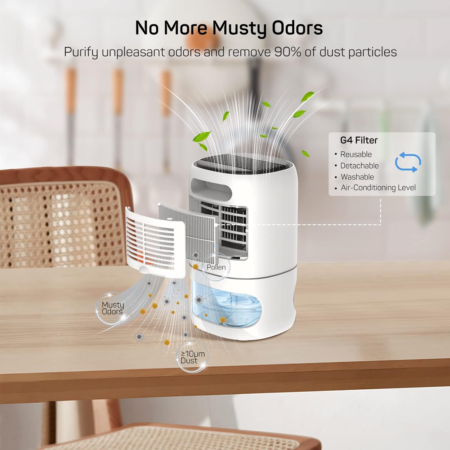 Dr.prepare Deumidificatore Casa 1L con Ioni Negativi - immagine 3