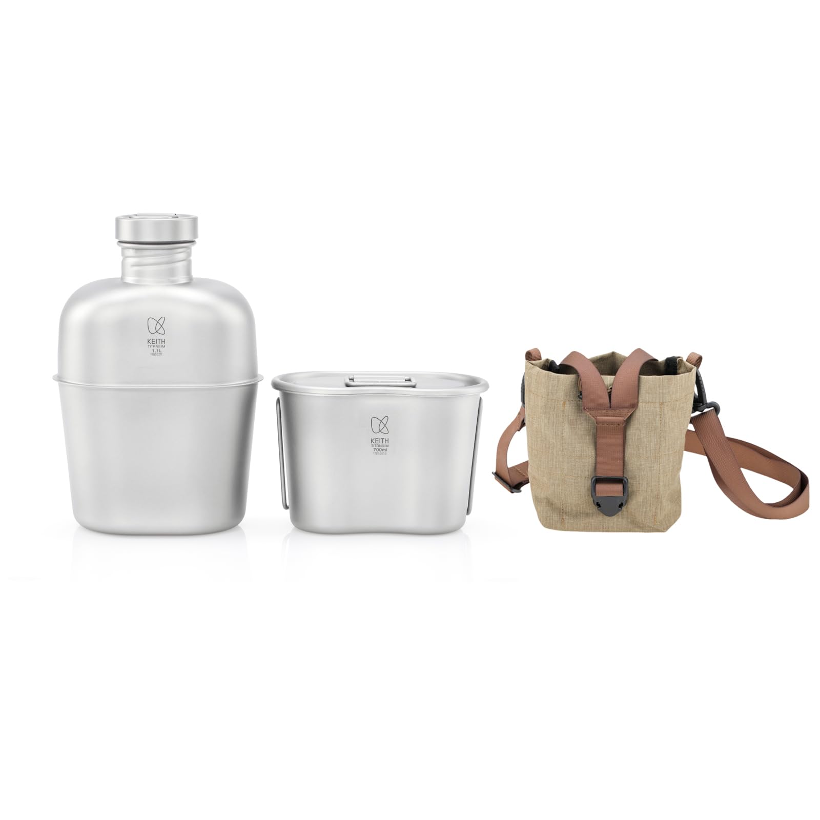 KEITH Titan Camping - Set di pentole con vapore, per esterni