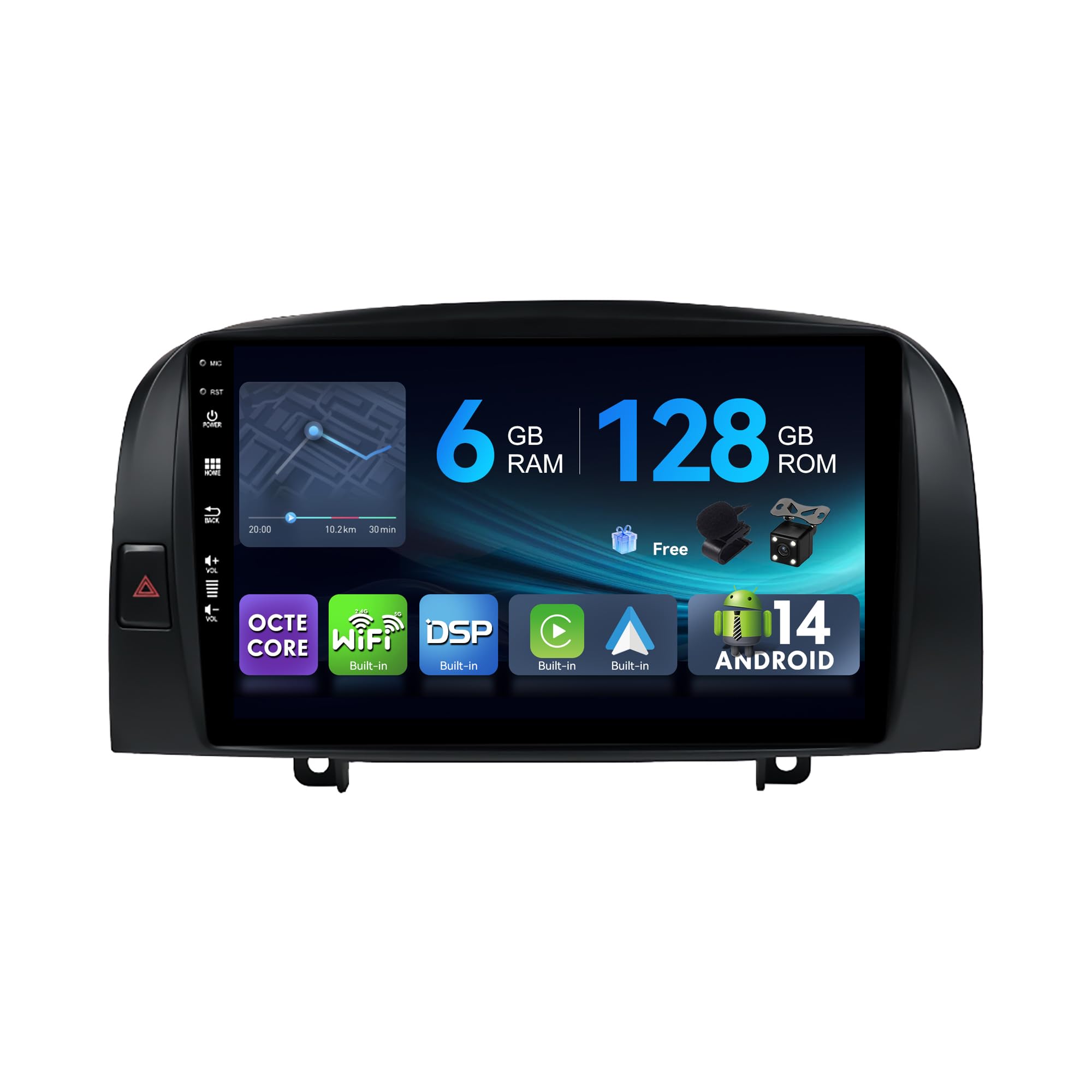 MSD Autoradio 9" per Hyundai Sonata NF (2004-2008)