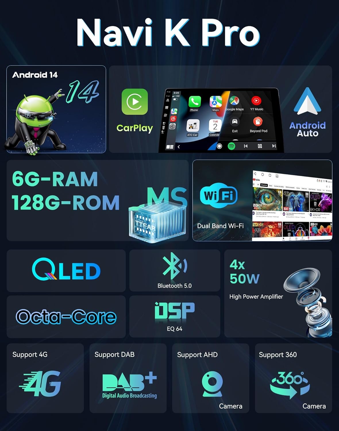 MSD Autoradio 9" per Hyundai Sonata NF (2004-2008) - immagine 2