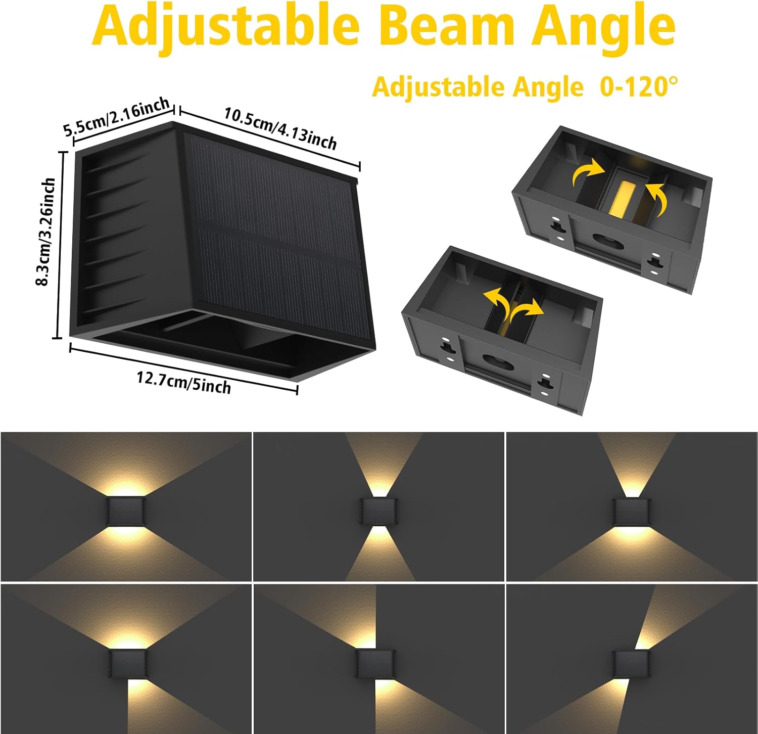 T-sun Lampada Solare da Esterno 4 Pezzi 3000K - immagine 3