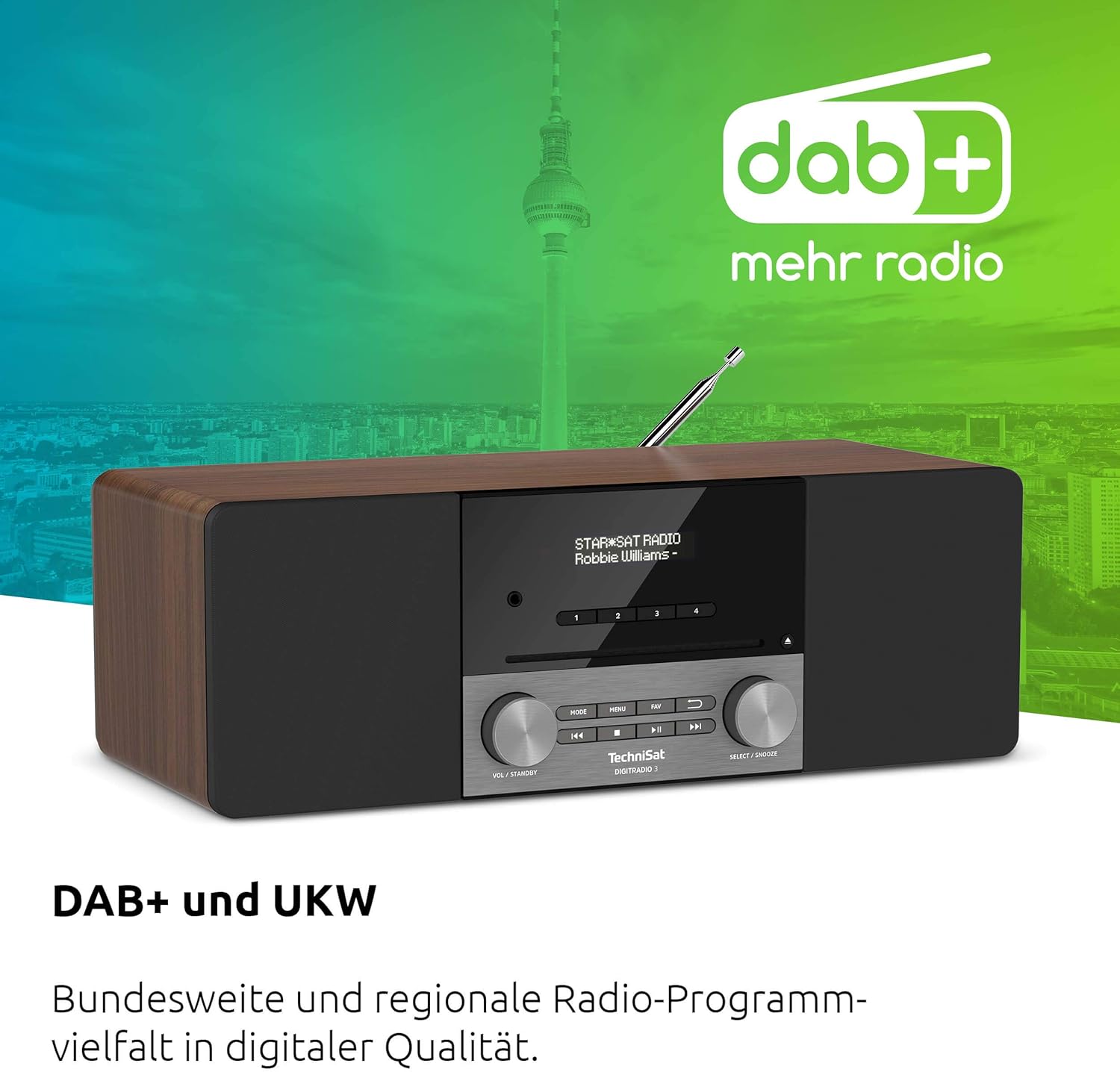 Technisat DIGITRADIO 3 - Radio Stereo DAB Compatta - immagine 3
