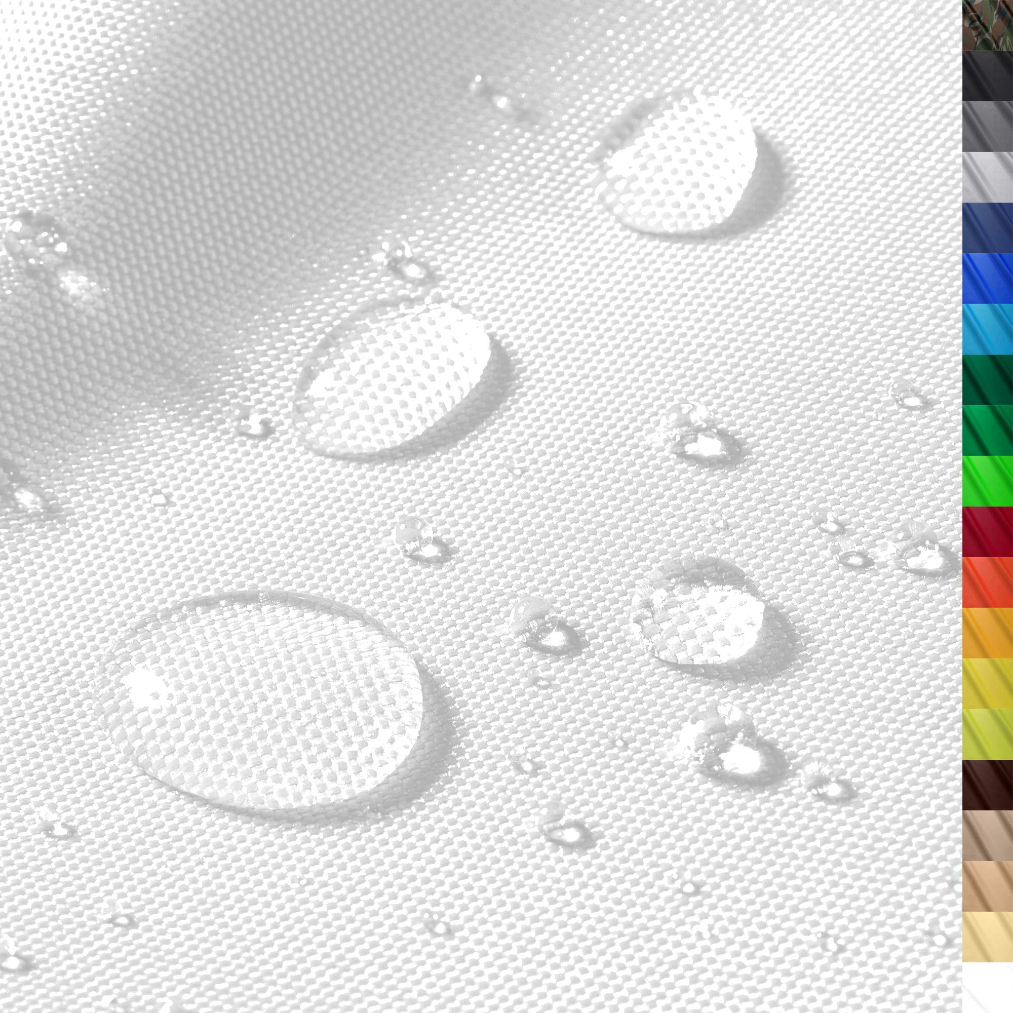 1buy3 "Monaco" Tessuto Impermeabile Poliestere 300x160cm, Bianco