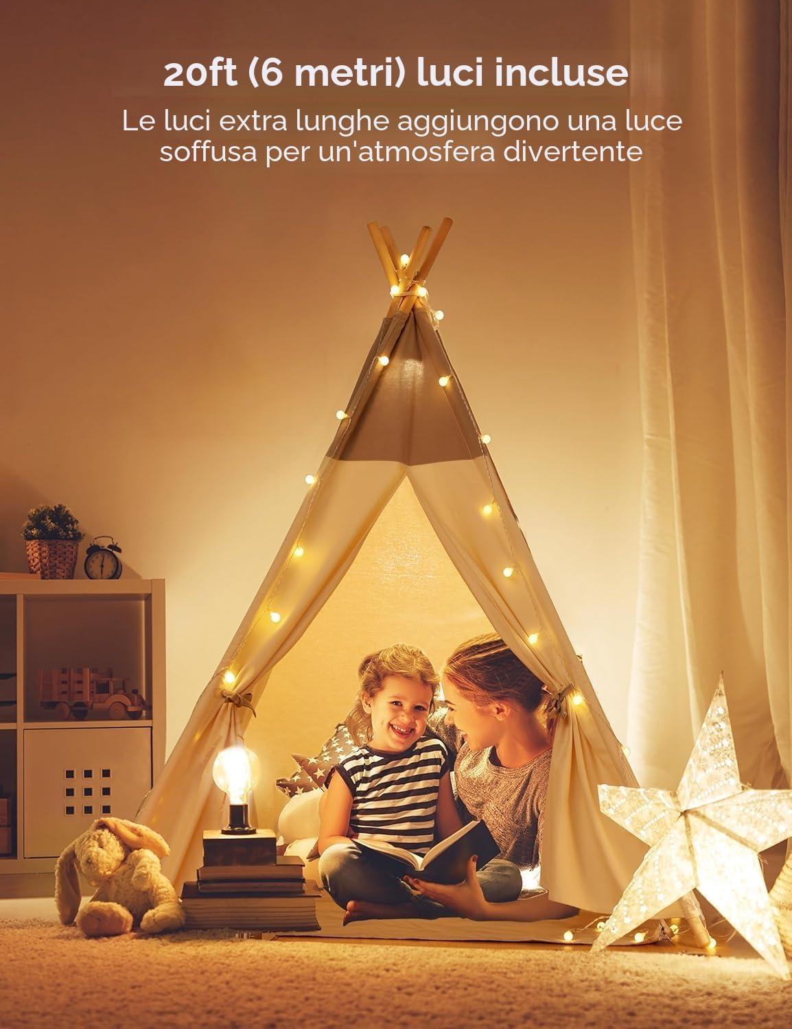 Besrey Tenda da Gioco per Bambini in Tela Indiana - immagine 3