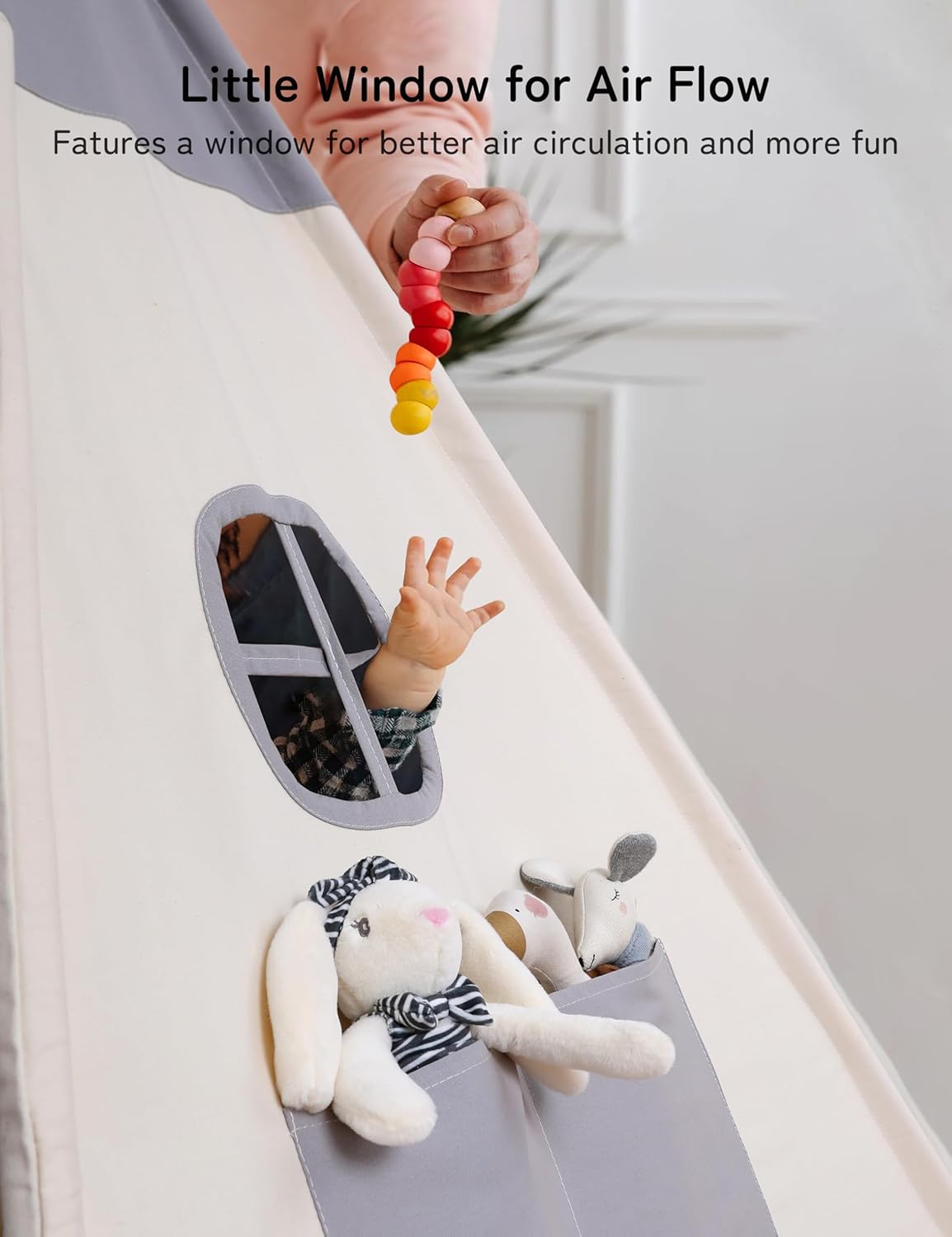 Besrey Tenda da Gioco per Bambini in Tela Indiana - immagine 7