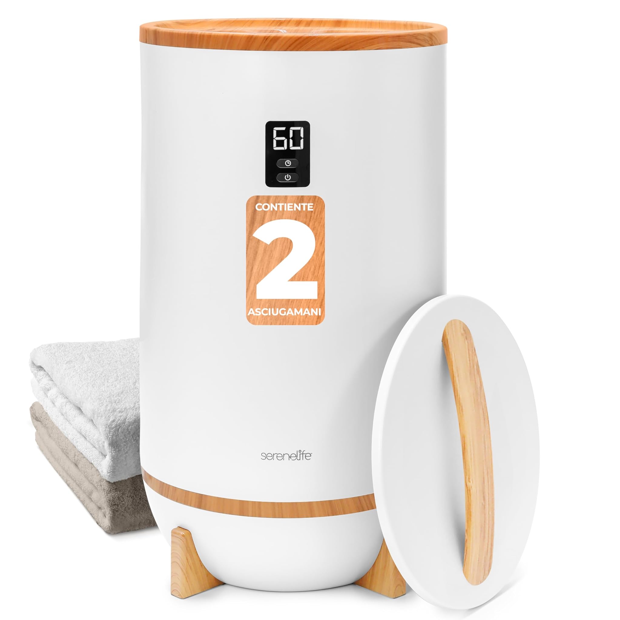 SereneLife Scalda Asciugamani e Coperte Single Touch