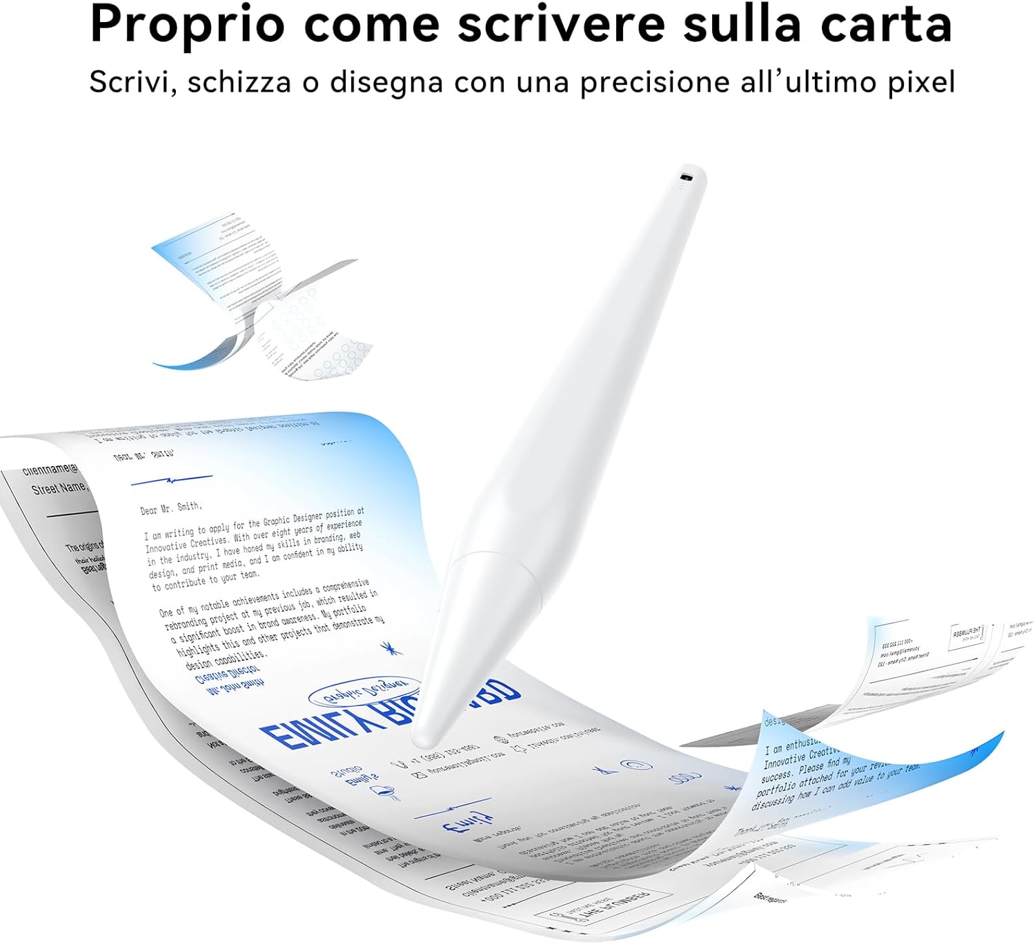 Hjce Penna per Apple iPad A16 (11th) Pencil (USB C) - immagine 2