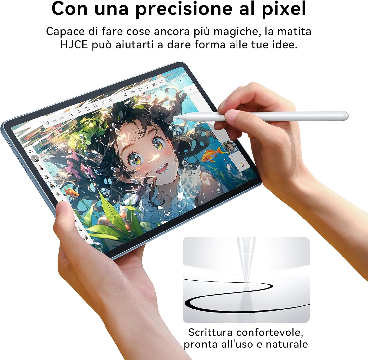 Hjce Penna per Apple iPad A16 (11th) Pencil (USB C) - immagine 3