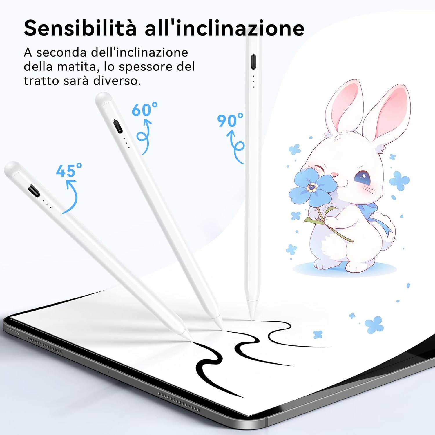 Hjce Penna per Apple iPad A16 (11th) Pencil (USB C) - immagine 5