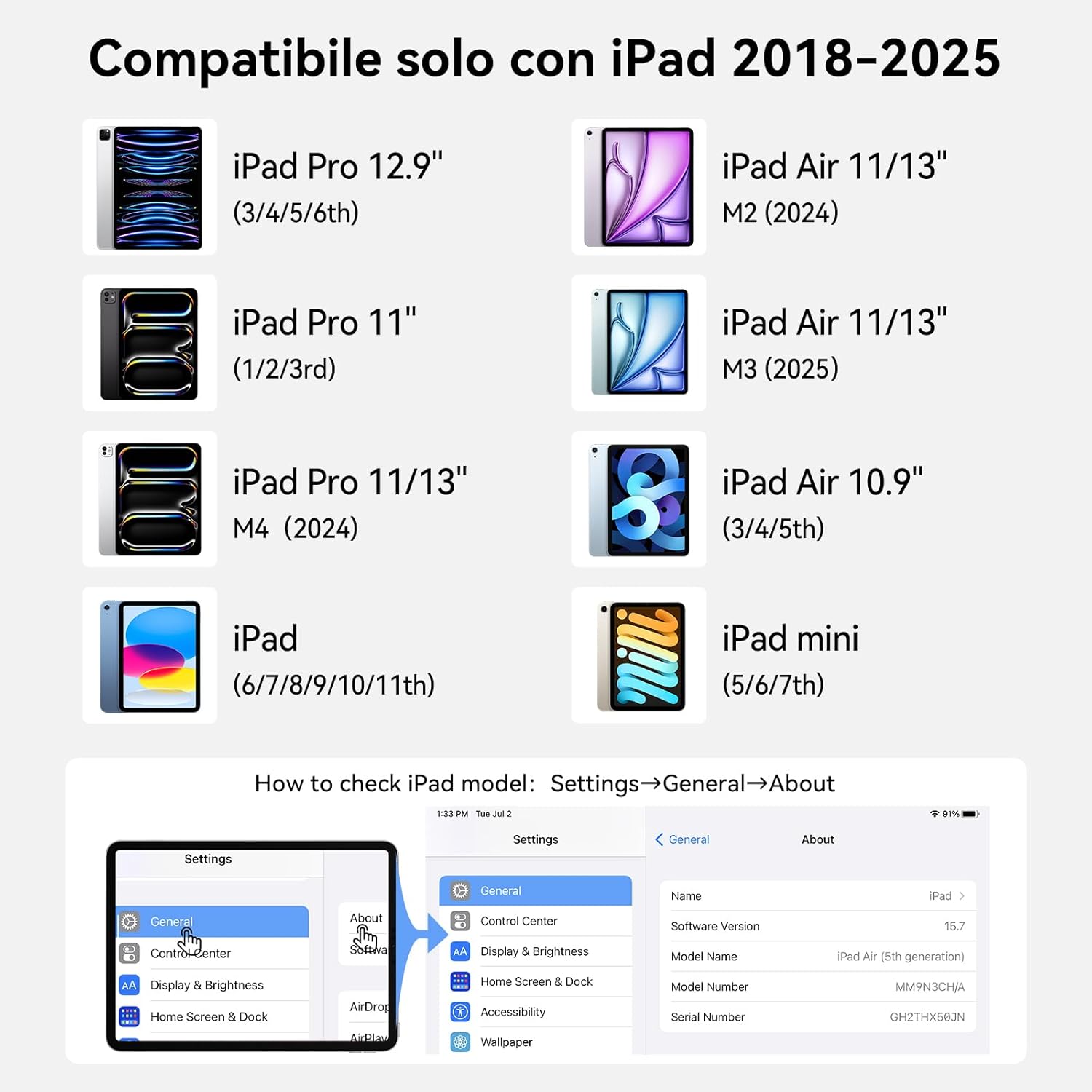 Hjce Penna per Apple iPad A16 (11th) Pencil (USB C) - immagine 6