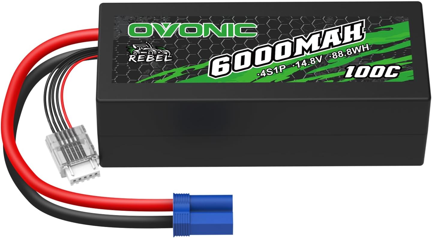 Ovonic Batteria Lipo 4s 6000mAh 100C 14.8V EC5 - immagine 1