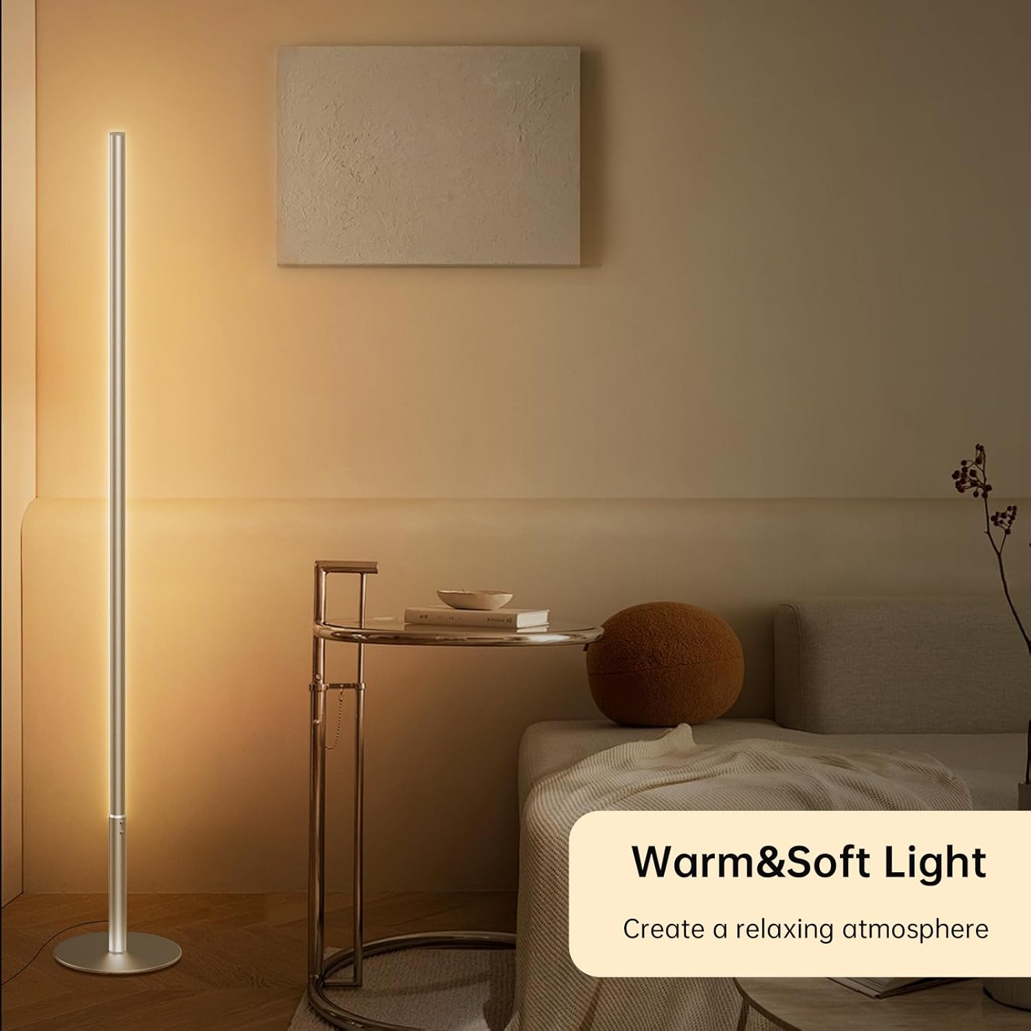 Hzitcigm Lampada da Terra Moderna Dimmerabile 147cm - immagine 7