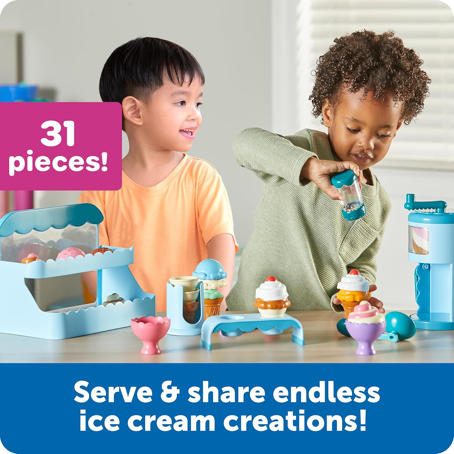 Learning Resources Swirly Scoops Ice Cream Shoppe LER9278 - immagine 3