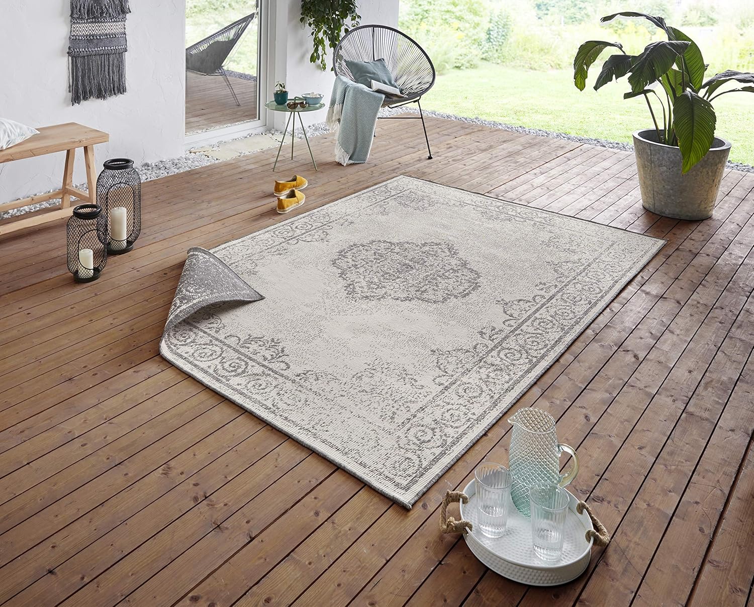 NORTHRUGS Tappeto Cebu 160x230cm per Interni ed Esterni - immagine 1
