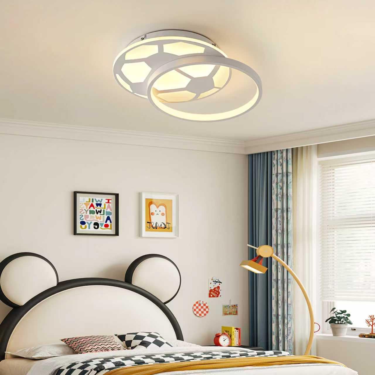 Yzbeimdai Plafoniera Cameretta Bambini Calcio 40CM - immagine 3