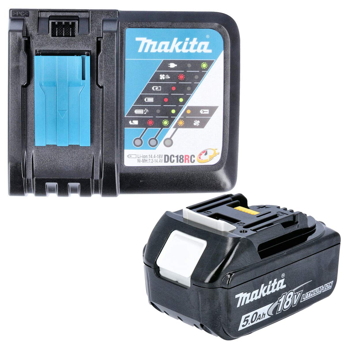 Makita BL1850B Kit Batteria e Caricatore 18V 5Ah