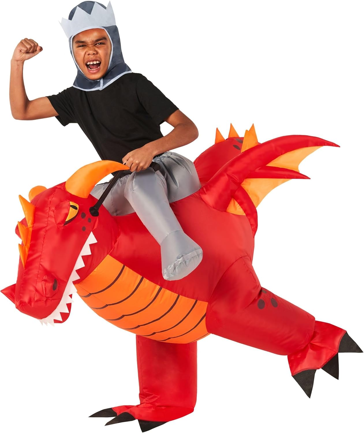 Morph Costume Drago Cavalcabile Bambino Gonfiabile - immagine 1