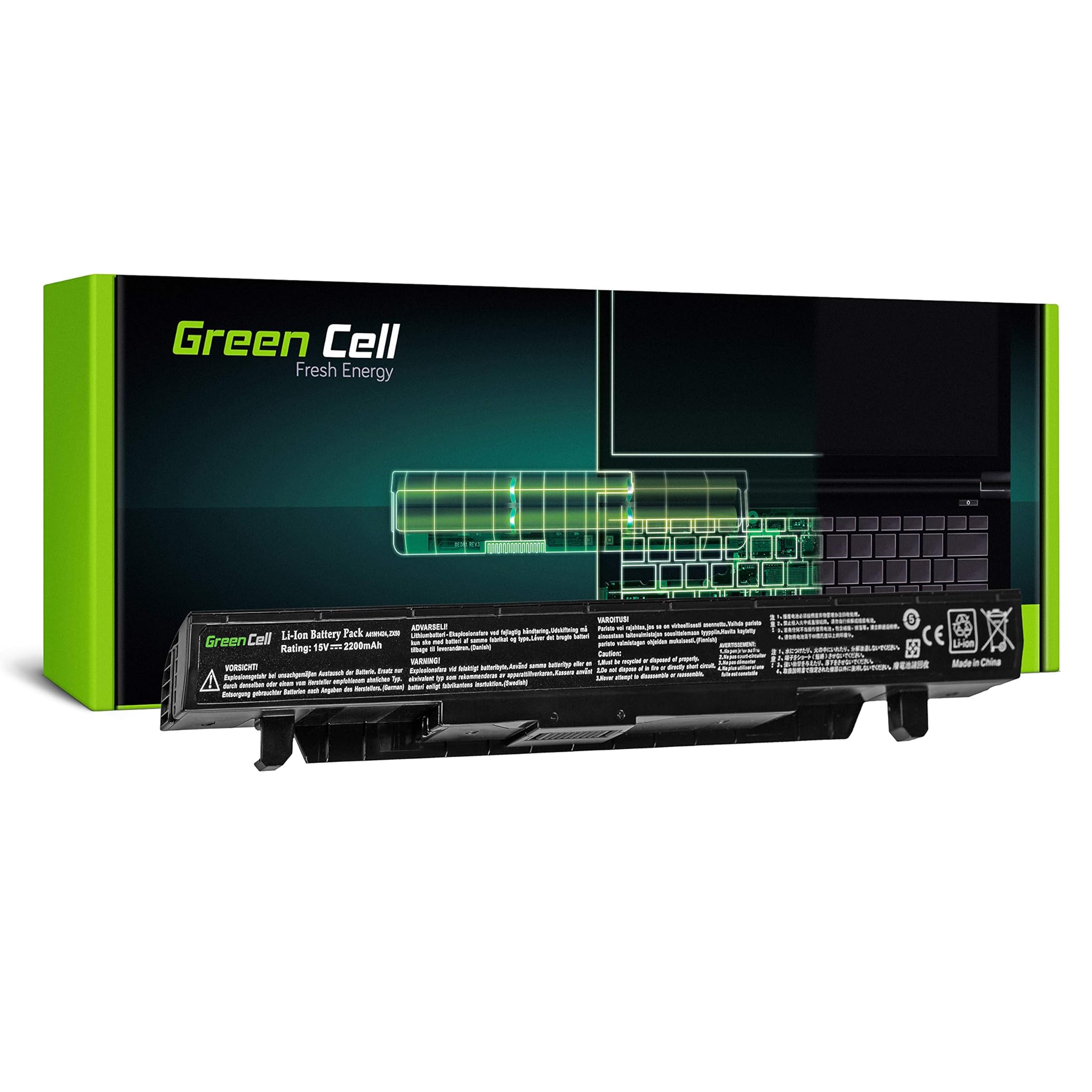 Green Cell Batteria ASUS A41N1424 per Portatile ASUS GL552