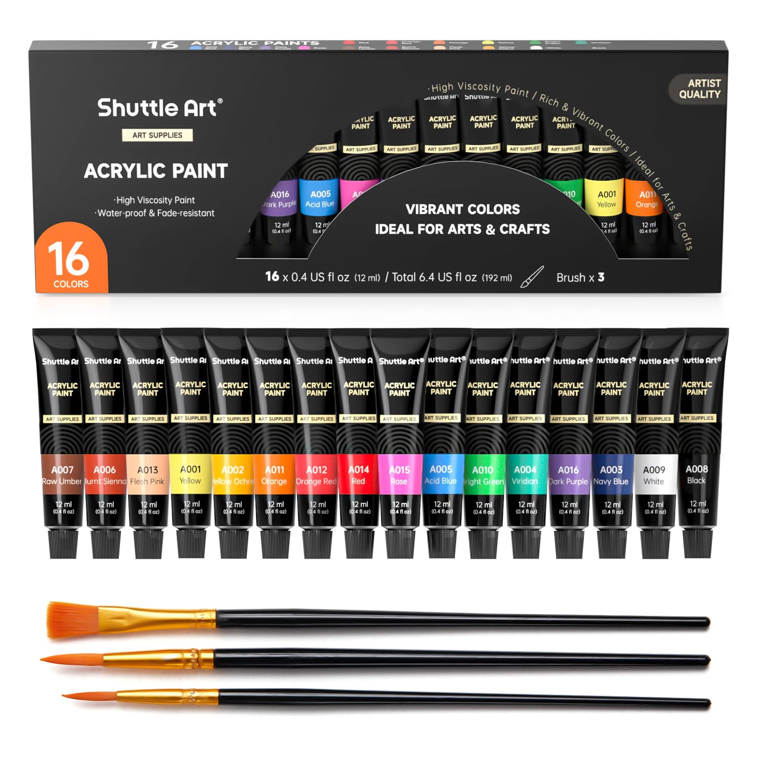 Shuttle Art Colori Acrilici 16 x 12 ml