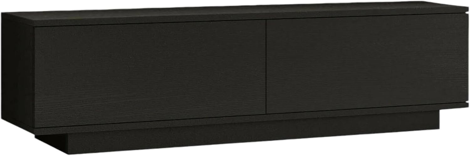 Dmora Mobile Porta TV Zaur 140x36h38 cm, Nero - immagine 2