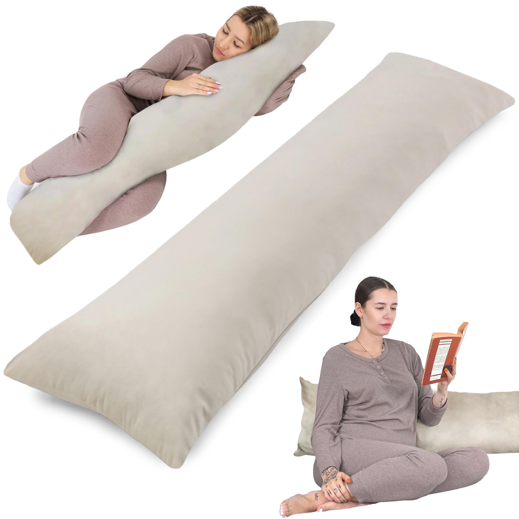 Cuscino Lungo per Dormire sul Fianco 145cm