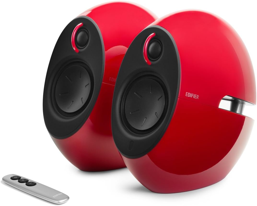 Edifier E25HD Luna Eclipse - Altoparlanti Bluetooth 4.0, Rosso - immagine 2