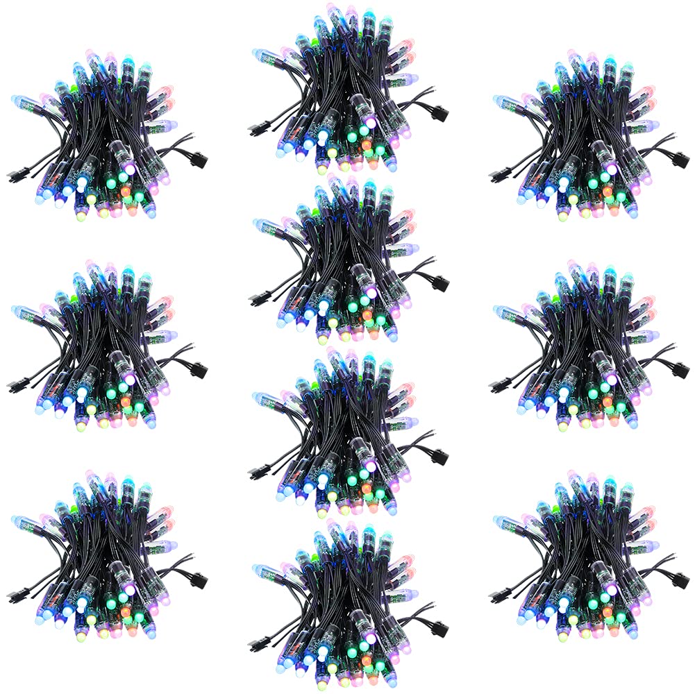 Alitove WS2811 Ghirlanda Luci LED RGB 500pz 12mm 5V