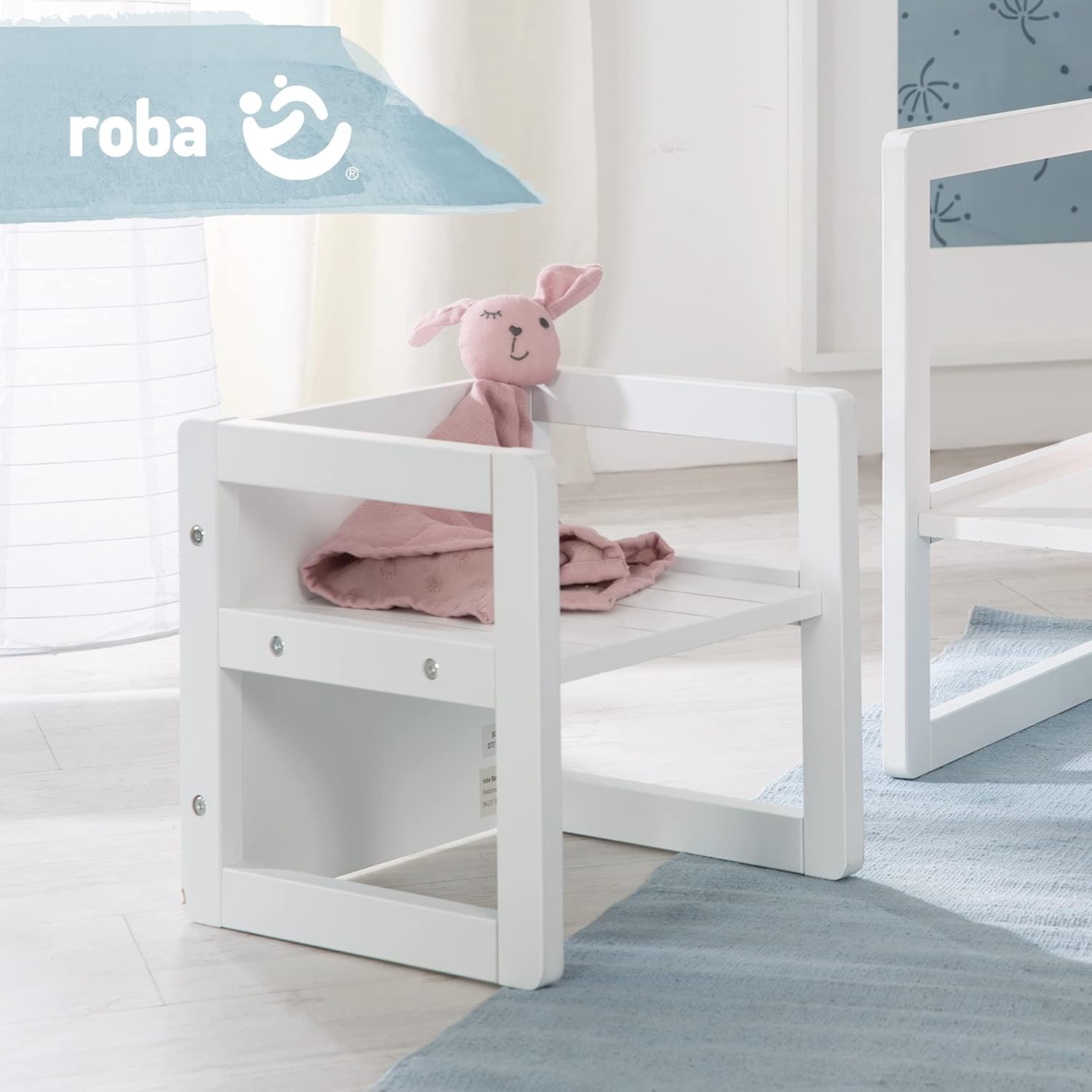 Roba Sgabello per Bambini in Legno Laccato Bianco - immagine 2
