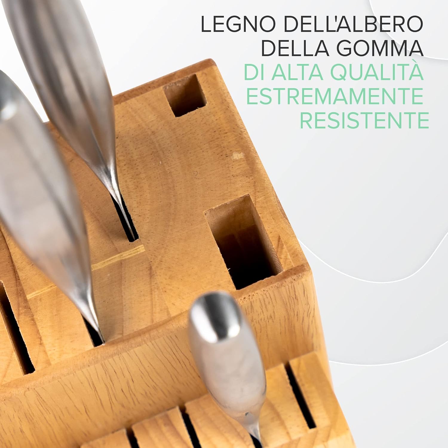 Coninx Ceppo Coltelli in Legno Acacia - Vuoto - immagine 3