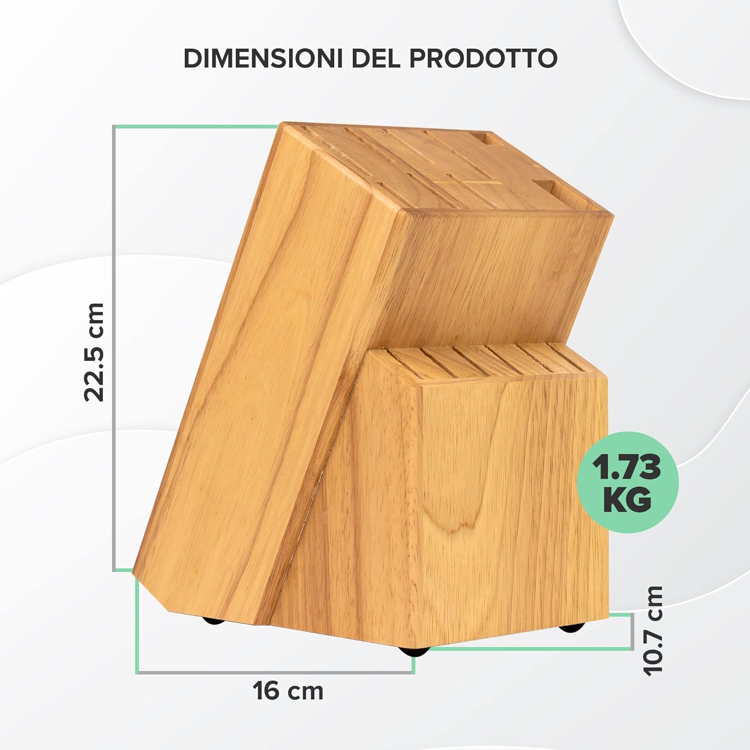 Coninx Ceppo Coltelli in Legno Acacia - Vuoto - immagine 7