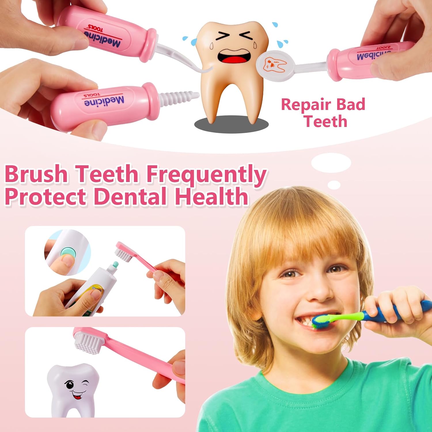 HERSITY Valigetta Dottoressa Bambina - Kit Medico Rosa - immagine 3