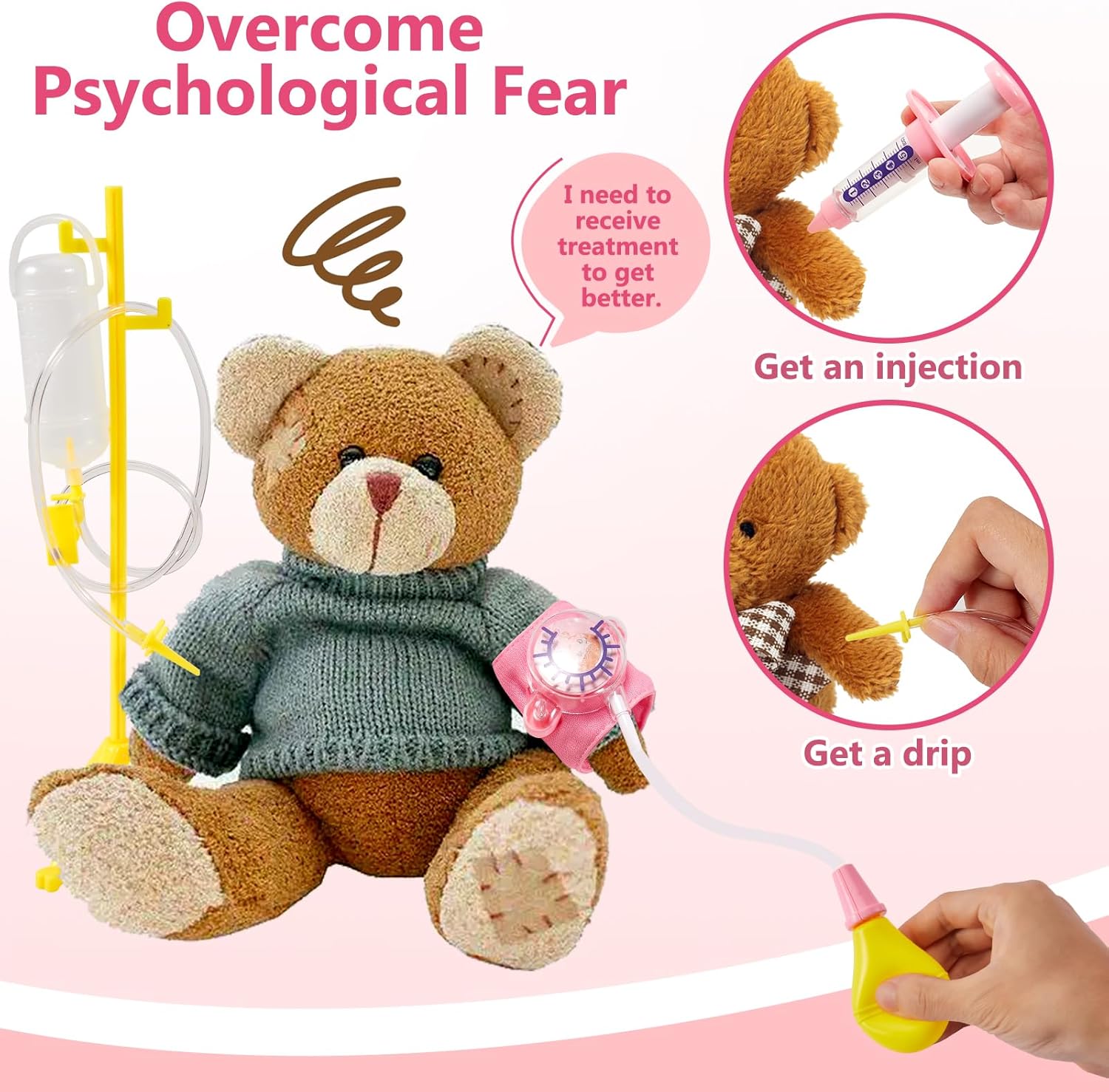 HERSITY Valigetta Dottoressa Bambina - Kit Medico Rosa - immagine 4