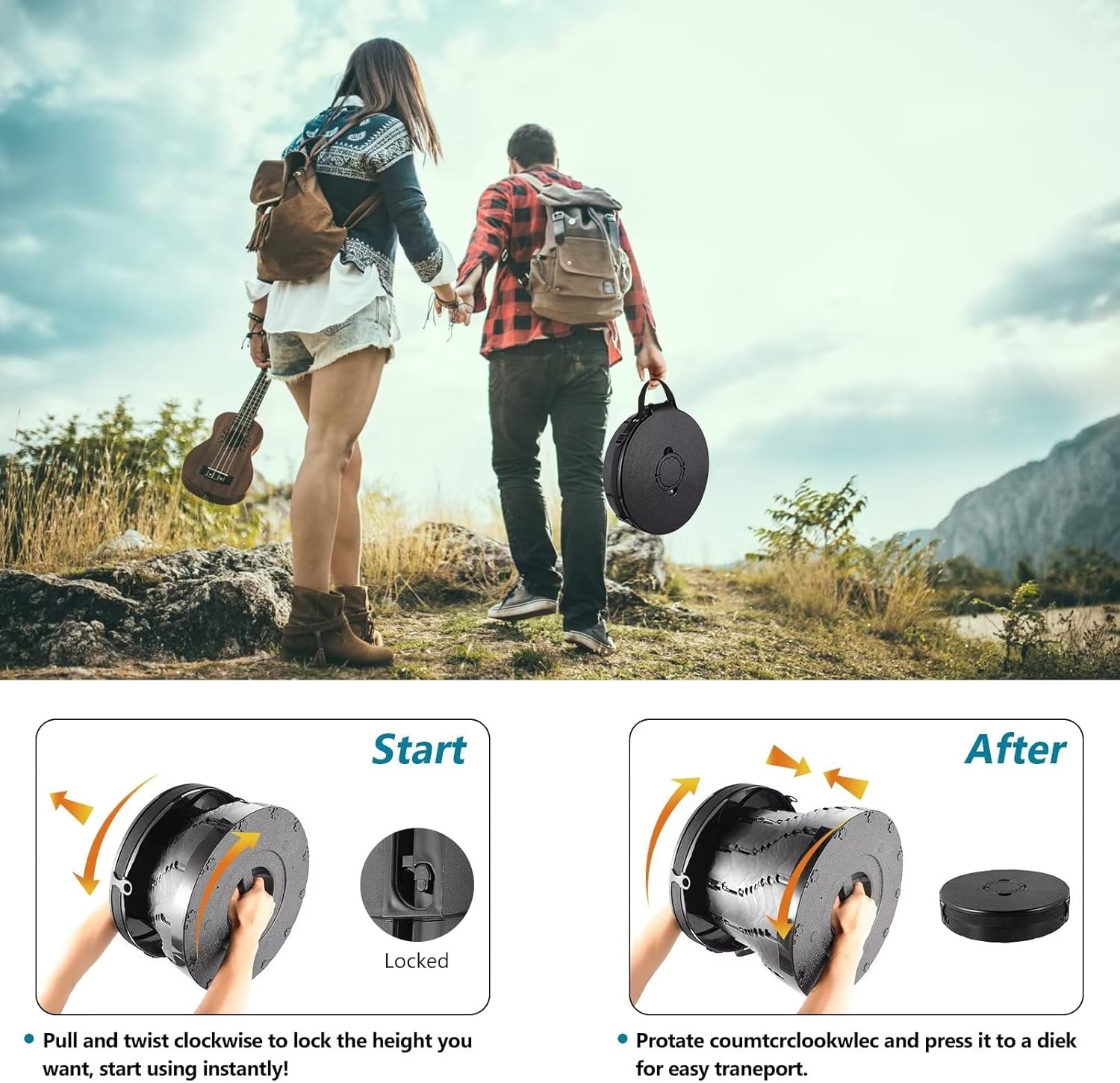 Tabeskly WC Portatile Pieghevole per Adulti - immagine 3